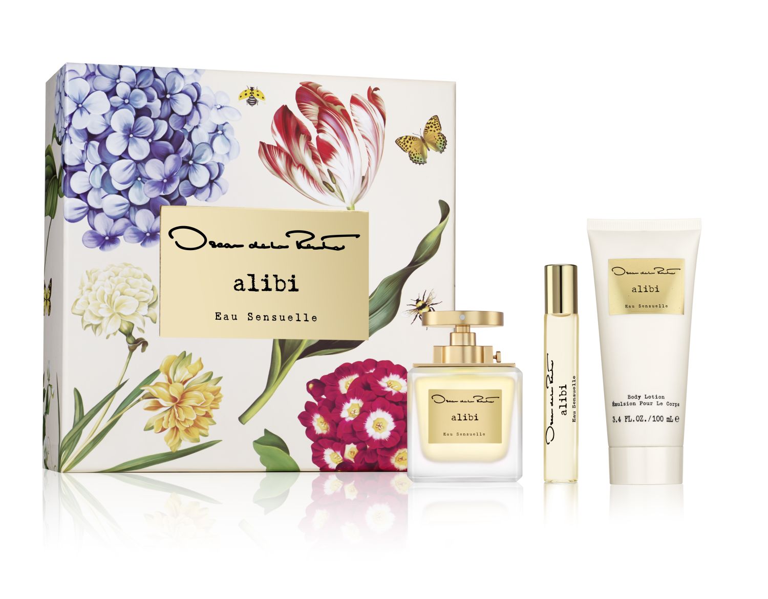 Oscar de la Renta SET ALIBI SENSUELLE EdP 100 ml + Bodylotion 100 ml + Travelspray 15 ml