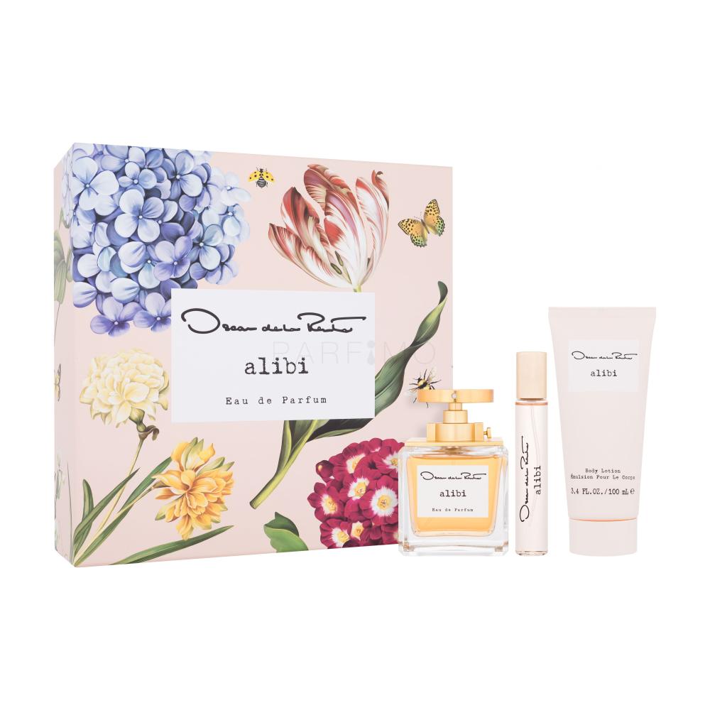 Oscar de la Renta SET ALIBI EdP 100 ml + Bodylotion 100 ml + Travelspray 15 ml